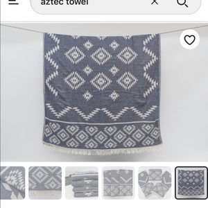 Aztec towel throw